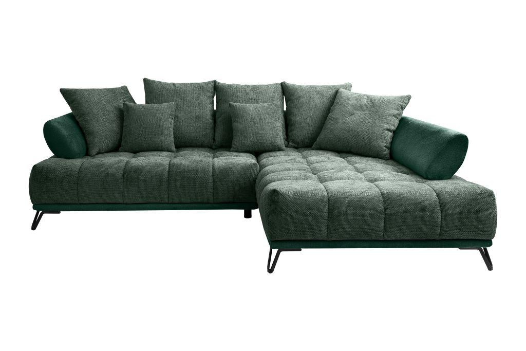 Coltar LARGO N - verde închis, Modern, textil (262/184cm) - Modern Living