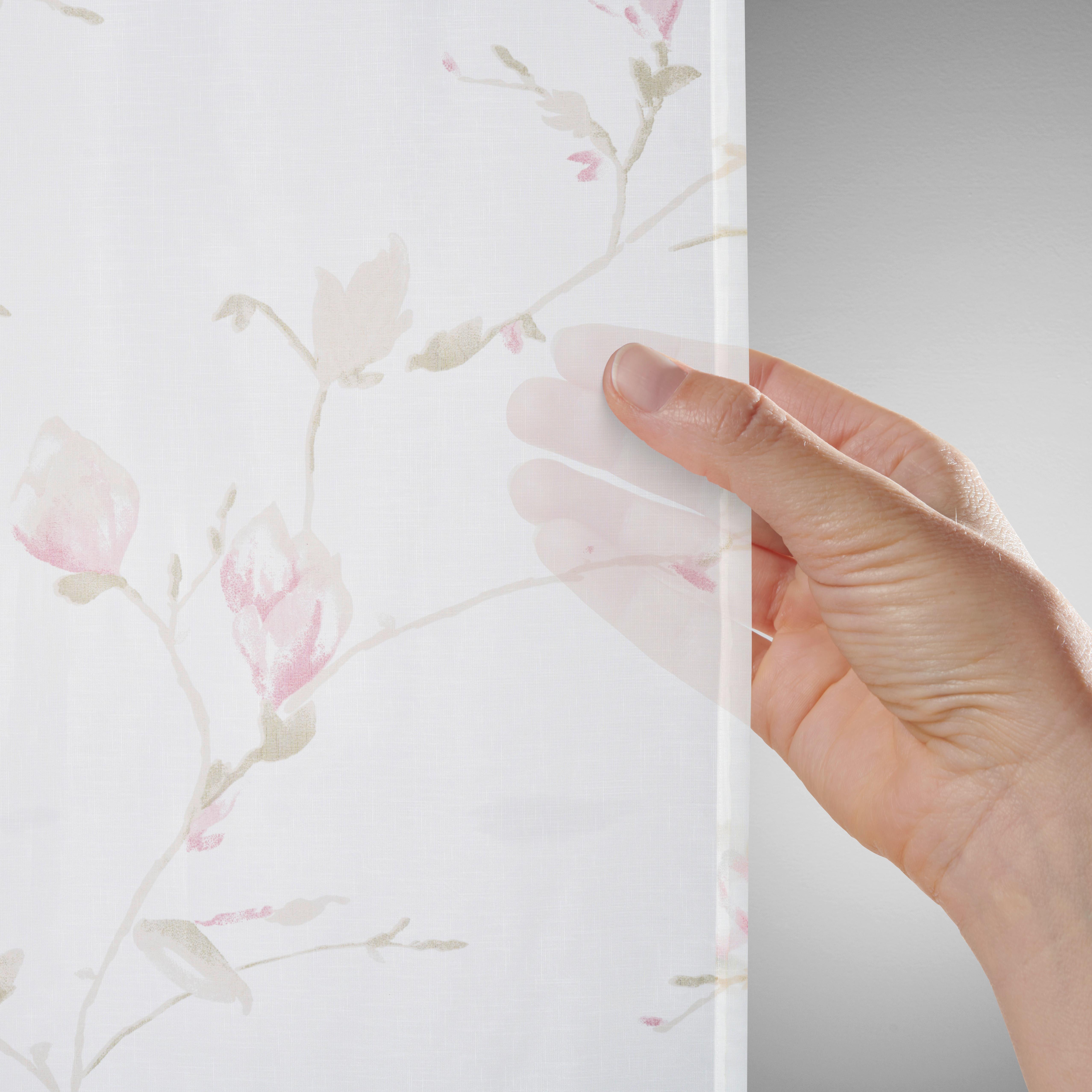 GARDINLÄNGD MAGNOLIA - rosa, textil (135/245cm) - Mömax