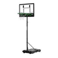 BASKETBALLSTÄNDER SALTA DRIBBLE - Schwarz/Grün, KONVENTIONELL, Metall (83/204-254/130cm) - Salta