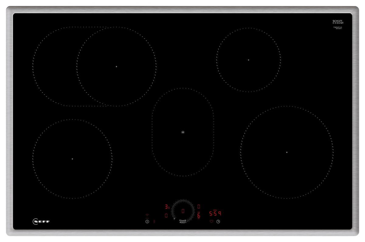 Backofenset BXPOWER8I Graphitfarben/Schwarz - Edelstahlfarben/Graphitfarben, MODERN, Glas/Metall (59,4/59,5/54,8cm) - Neff