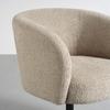 SNURRSTOL GIRO -TREND- - greige/silver, Modern, metall/textil (67/68/73cm) - Premium Living