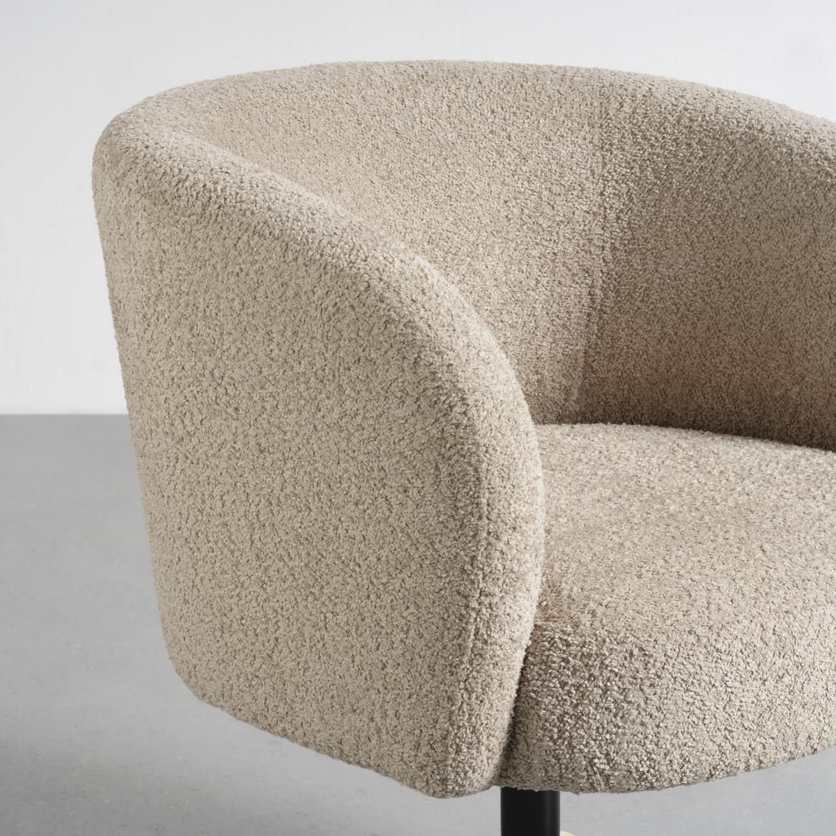 Drehstuhl Giro Taupe - Taupe/Greige, MODERN, Textil/Metall (67/68/73cm) - Premium Living