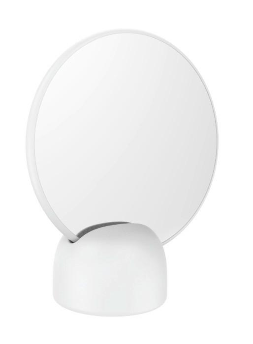 Ogledalo Za Ličenje Naime - bela, Moderno, umetna masa/steklo (17/19,8/8,5cm) - Premium Living