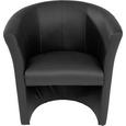 Fotelj HUGO - črna, Basics, umetna masa/tekstil (69/76/59cm) - Mömax modern living Fotelj HUGO - črna, Basics, umetna masa/tekstil (69/76/59cm) - Mömax modern living