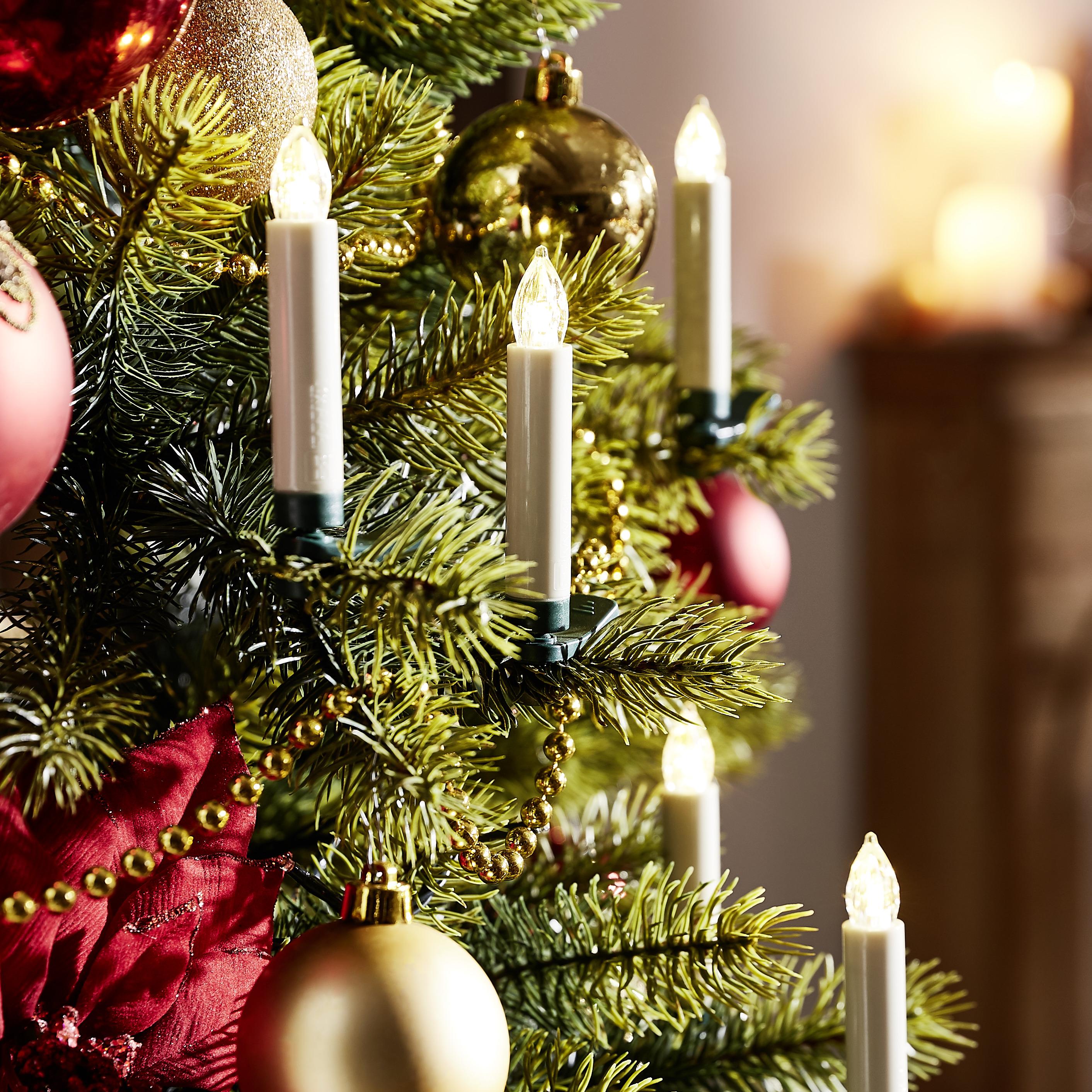 ŁAŃCUCH ŚWIETLNY 76613 - zielony/kremowy, Trend, tworzywo sztuczne (1,5/10cm) - X-Mas