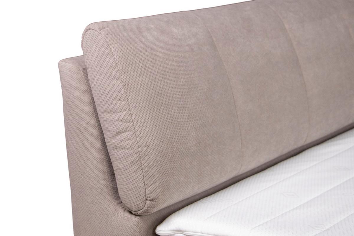 Box Ágy Cooper - szürkésbarna, Konventionell, faalapú anyag/textil (140/200cm)