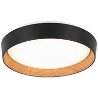 LED-Deckenleuchte Lia Weiß max. 29 Watt - Weiß, KONVENTIONELL, Holz/Kunststoff (39/7cm) - Mömax