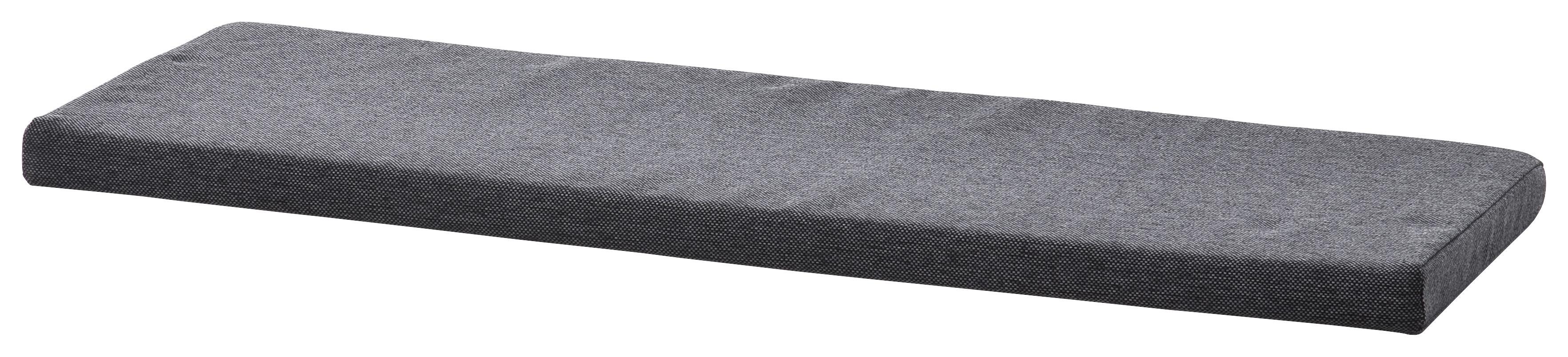Sitzkissen in Anthrazit - Anthrazit, MODERN, Kunststoff (85/4/34cm) - Premium Living