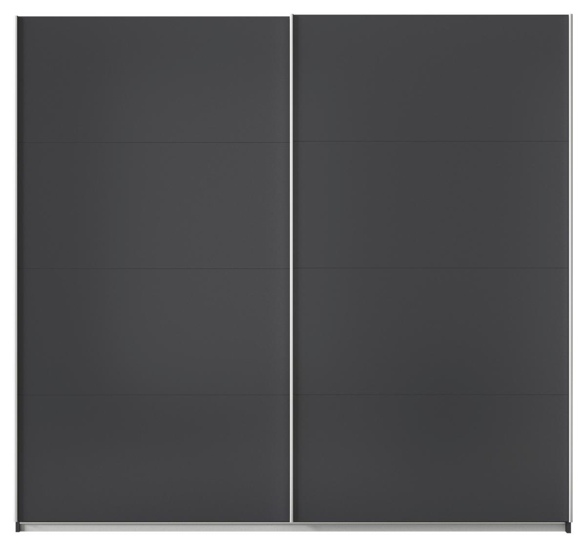 Ormar S Kliznim Vratima Feldkirch - antracit/boje aluminija, Moderno, drvni materijal/metal (225/210/62cm)