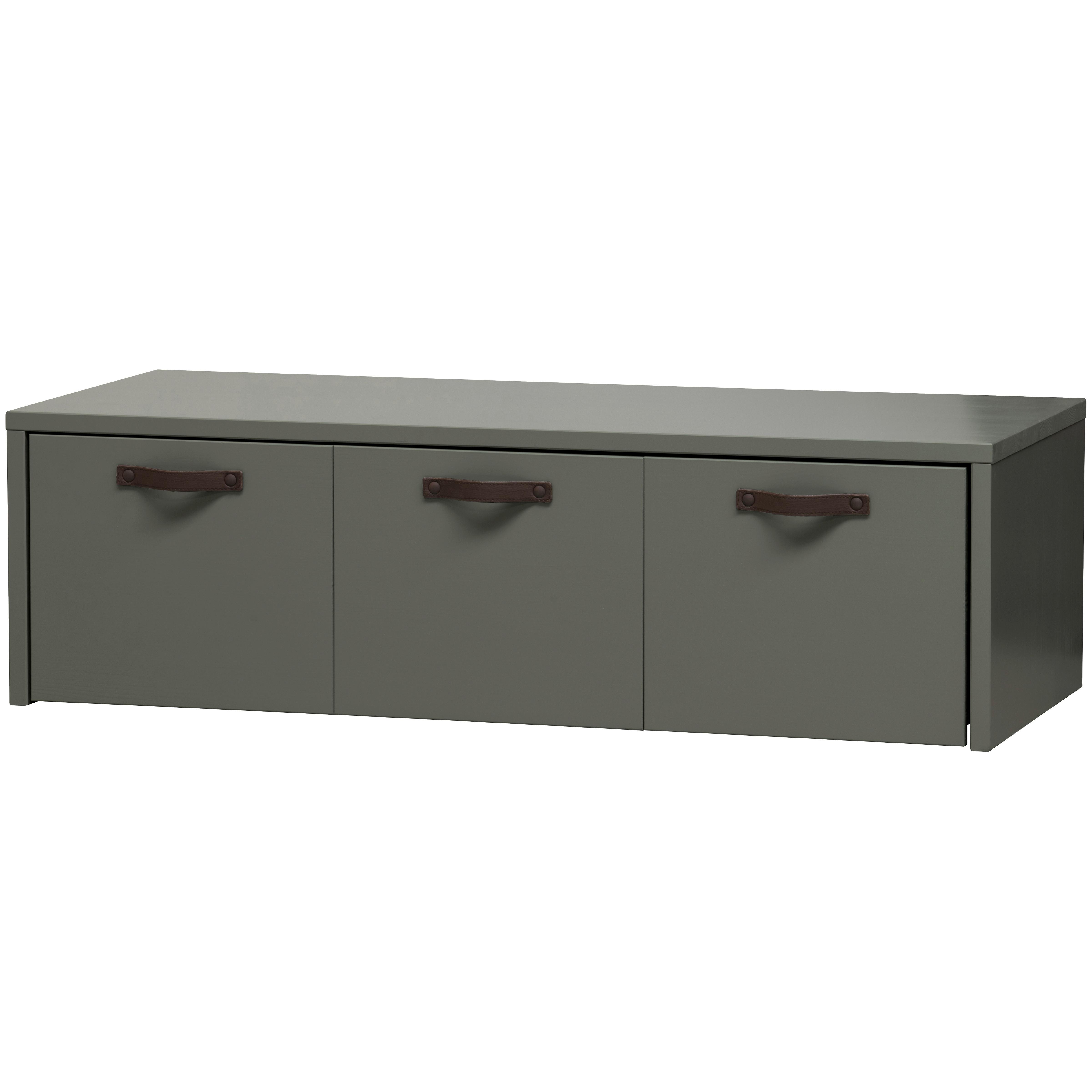 Sitzbank Stage Dunkelgrün - Grün, Design, Holz (120/36/50cm) - Livetastic
