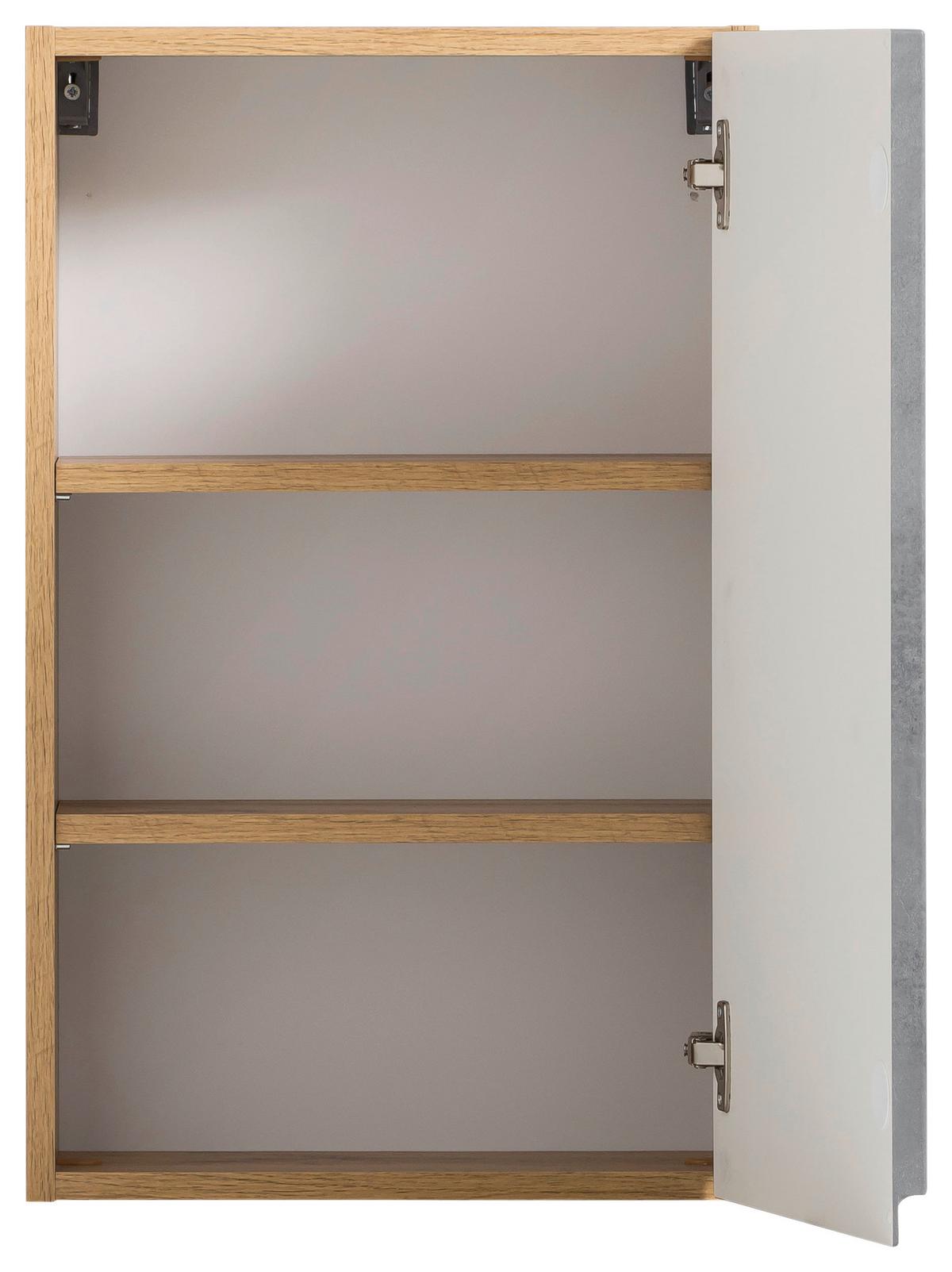Hängeschrank Varese ca. 40x64 cm Hellgrau/Eiche - Eiche Wotan/Hellgrau, MODERN, Holzwerkstoff (40/64/20cm) - Held