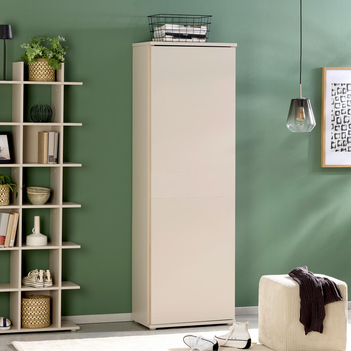 Dulap pentru pantofi ANTONIO 7 - cașmir/stejar Artisan, Trend, material pe bază de lemn (61/189,9/37,5cm) - Modern Living