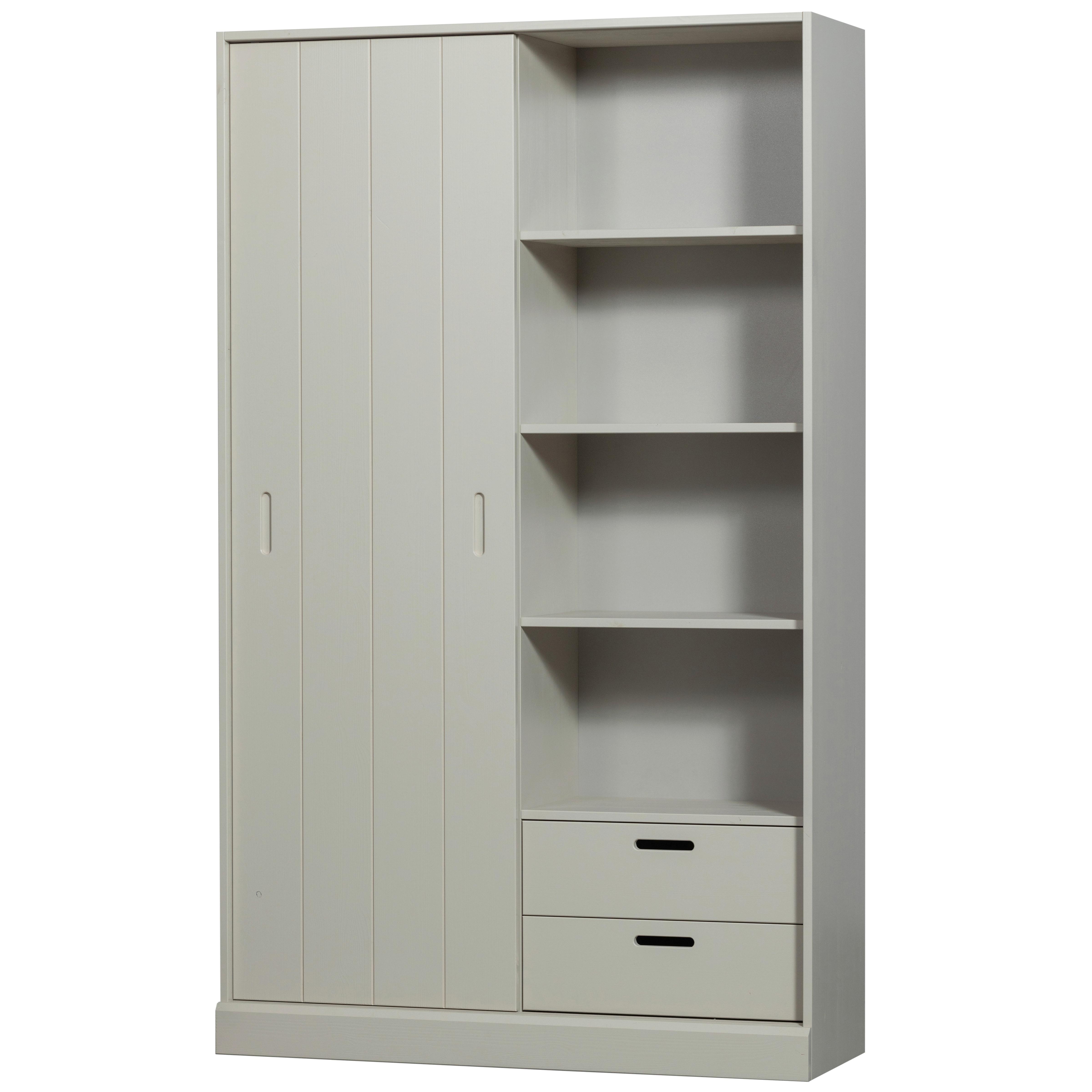 Schiebetürenschrank Mila Grau - Grau, Design, Holz (120/200/42cm) - Livetastic