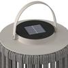 LAMPE SOLAIRE MADONNA - gris clair/blanc, MODERN, métal/textile (22/54/22cm) - Bessagi Garden