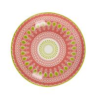 Speiseteller Maja Grün/Rot Ø ca. 26,7cm - Rot/Grün, LIFESTYLE, Keramik (26,7/2,7cm) - Modern Living