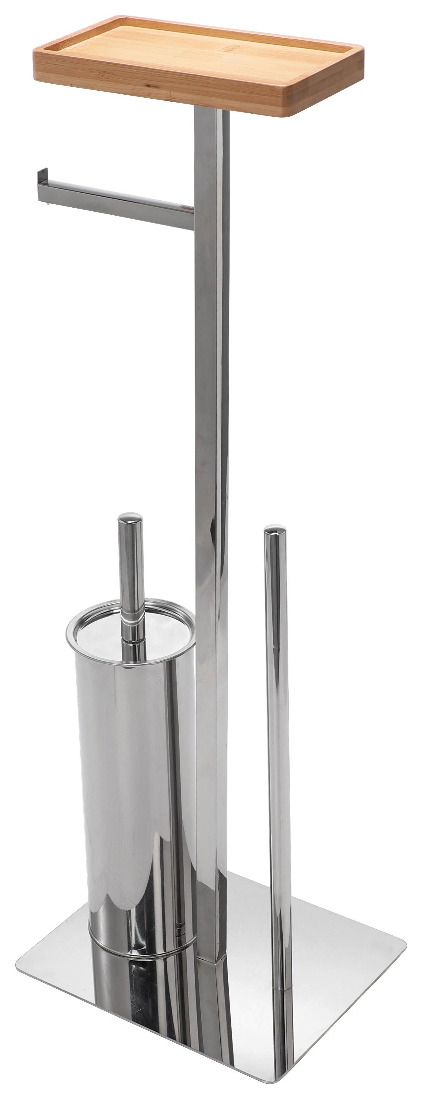 Wc-garnitura S Ščetko Pisa 1, Barve Kroma - barve kroma, Konvencionalno, kovina/umetna masa (25/72,5/20cm) - Mömax