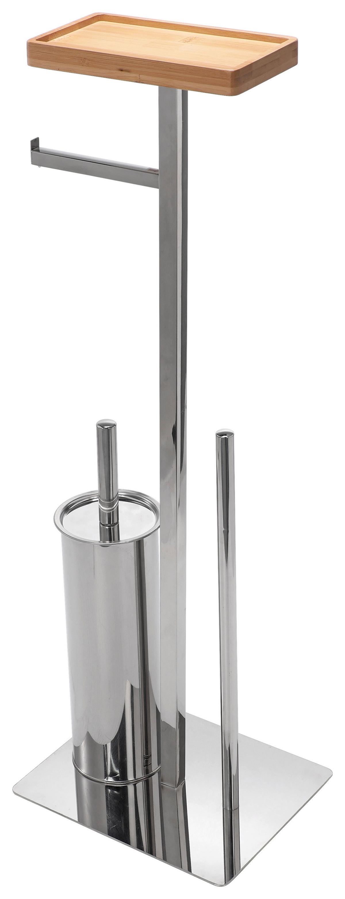 Wc-garnitura S Ščetko Pisa 1, Barve Kroma - barve kroma, Konvencionalno, kovina/umetna masa (25/72,5/20cm) - Mömax