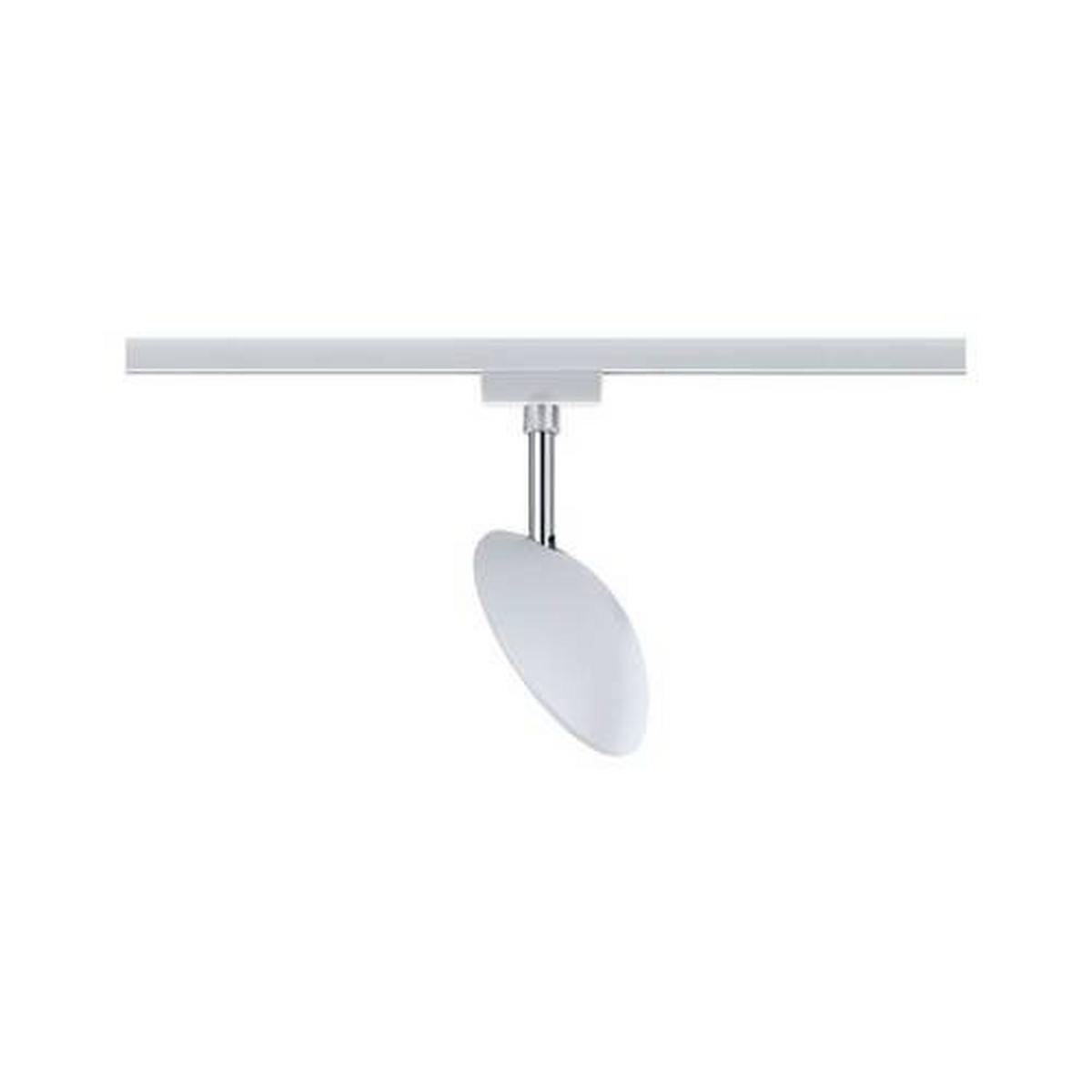 Schienensystem-Hängeleuchte Spot Sphere max. 4,7 Watt - Chromfarben/Weiß, Basics, Kunststoff (11,98/18,3/3,2cm) - Paulmann