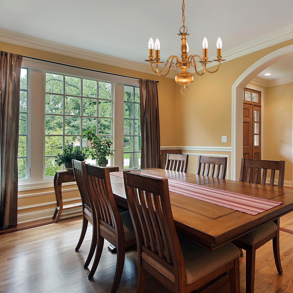 Csillár Flemish 1019-5ab - sárgarézszínű, Design, fém (52/108cm)