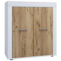 COMMODE USILO KOMMODE - Honigeiche/Weiss, Design, Holzwerkstoff/Kunststoff (80/89/35cm) - MID.YOU
