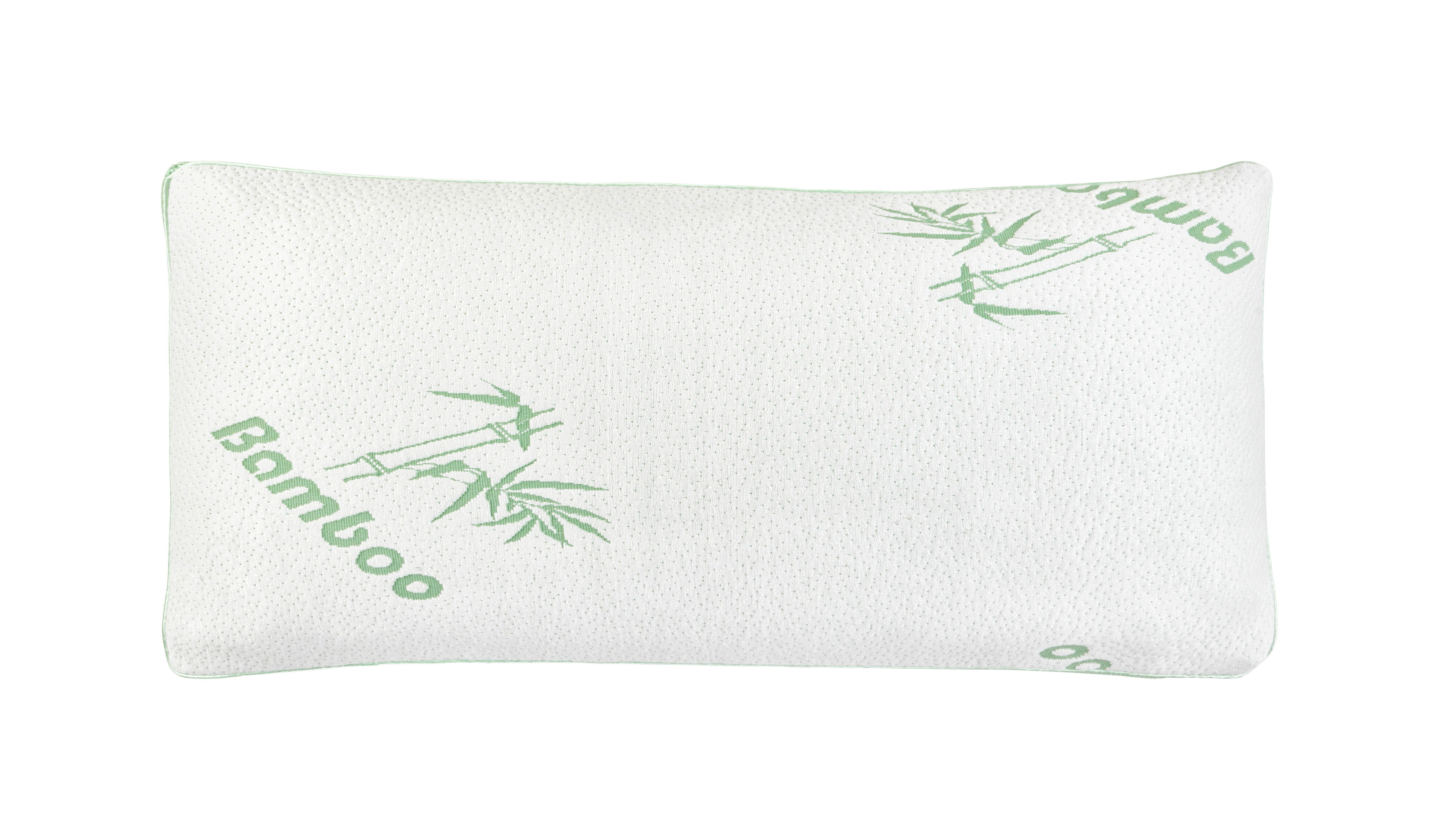 Nackenstützkissen Bamboo neu ca. 78x38cm - weiss, Modern, Textil (78/38/3cm) - Nadana