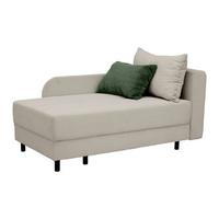 Liege Nova Beige - Beige/Schwarz, MODERN, Holz/Textil (145/62/85cm) - Mömax