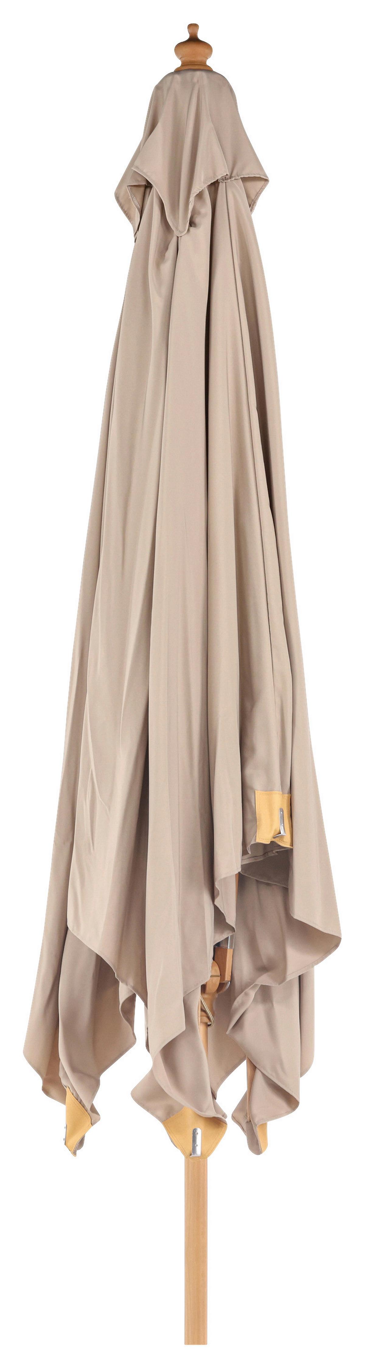 Sonnenschirm Naxos Hellbraun B: ca. 300 cm - Hellbraun, KONVENTIONELL (300/262/300cm) - Gardenson