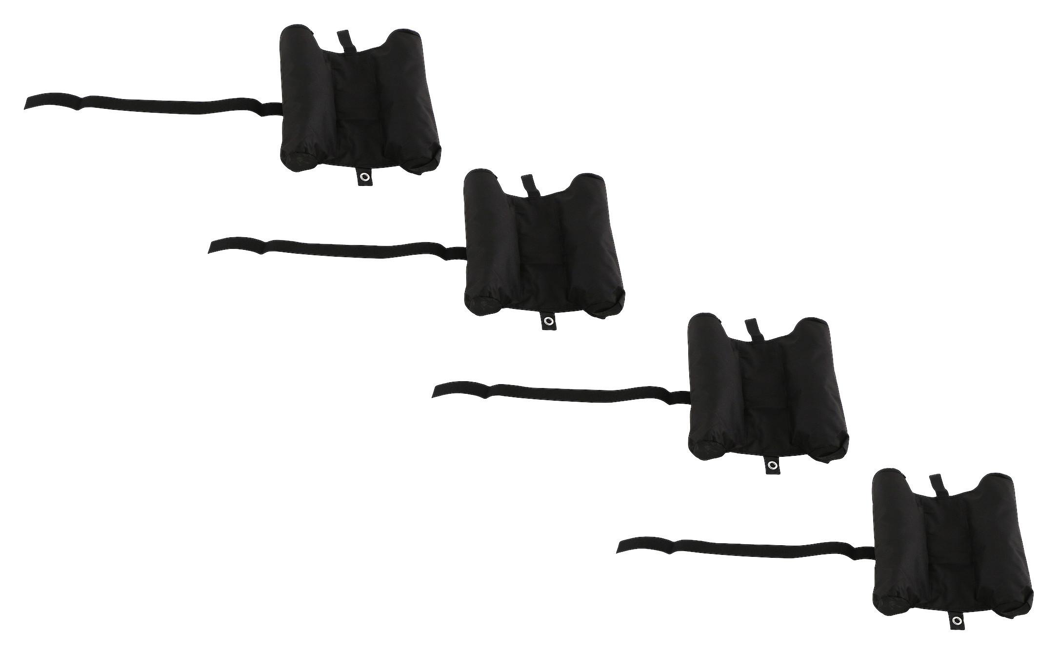 Pavillon-Beschwerung 4er-Set - Schwarz, MODERN, Kunststoff (52,5/25/53cm) - Siena Garden