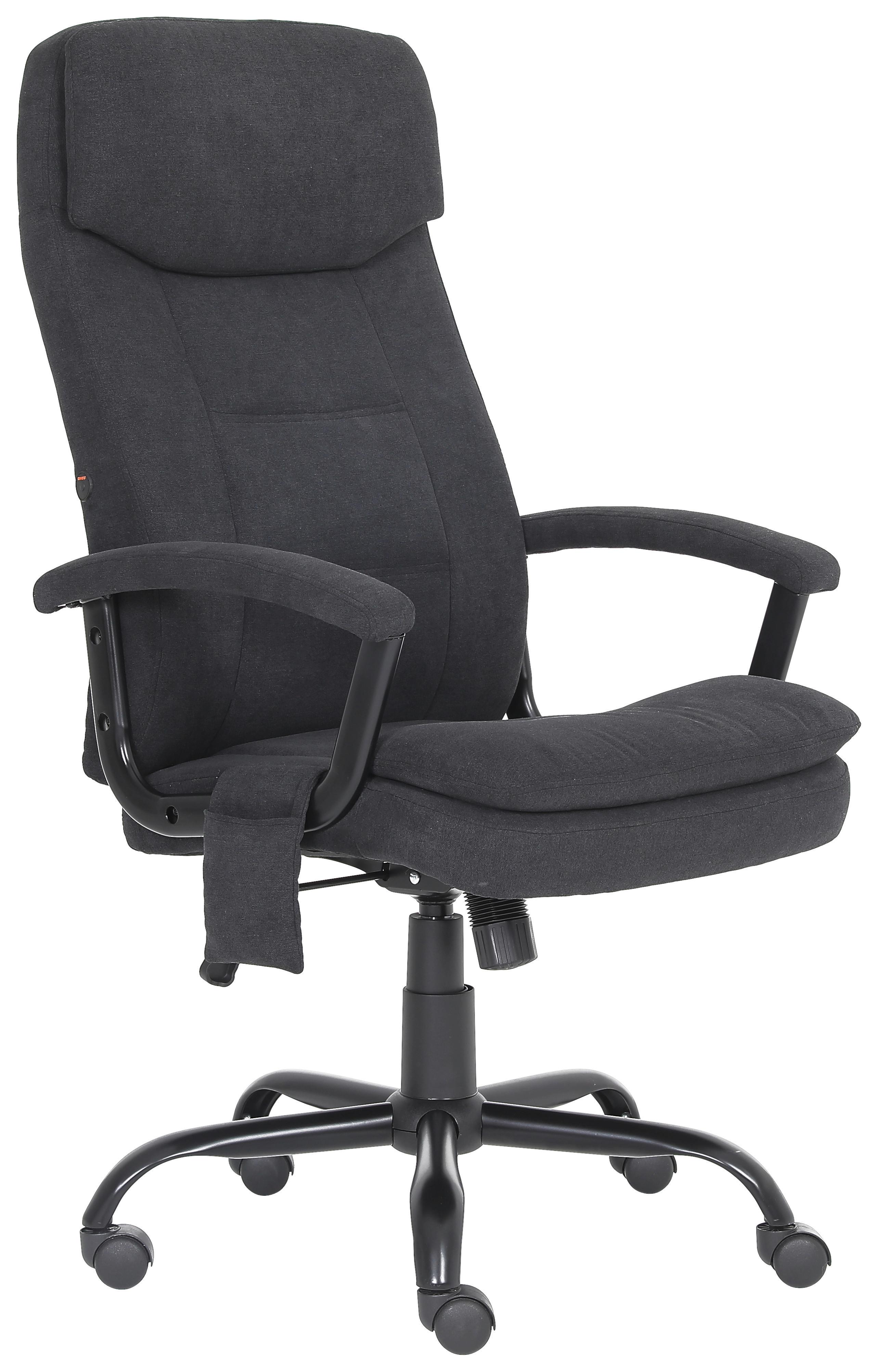 Kancelarijska Stolica Massage - tamnosiva/crna, Trendi, metal/tekstil (62/115/60cm) - Modern Living