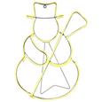 LED-Dekoleuchte Snowman max. 6 Watt - Klar, KONVENTIONELL, Kunststoff/Metall (40/54cm) - Modern Living LED-Dekoleuchte Snowman max. 6 Watt - Klar, KONVENTIONELL, Kunststoff/Metall (40/54cm) - Modern Living