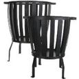 Feuerstelle Freddy in Schwarz - Schwarz, Metall (38cm) - Mömax modern living