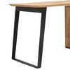 SKRIVBORD ALBERO - svart/naturfärgad, Modern, metall/trä (140/65/77cm) - Based