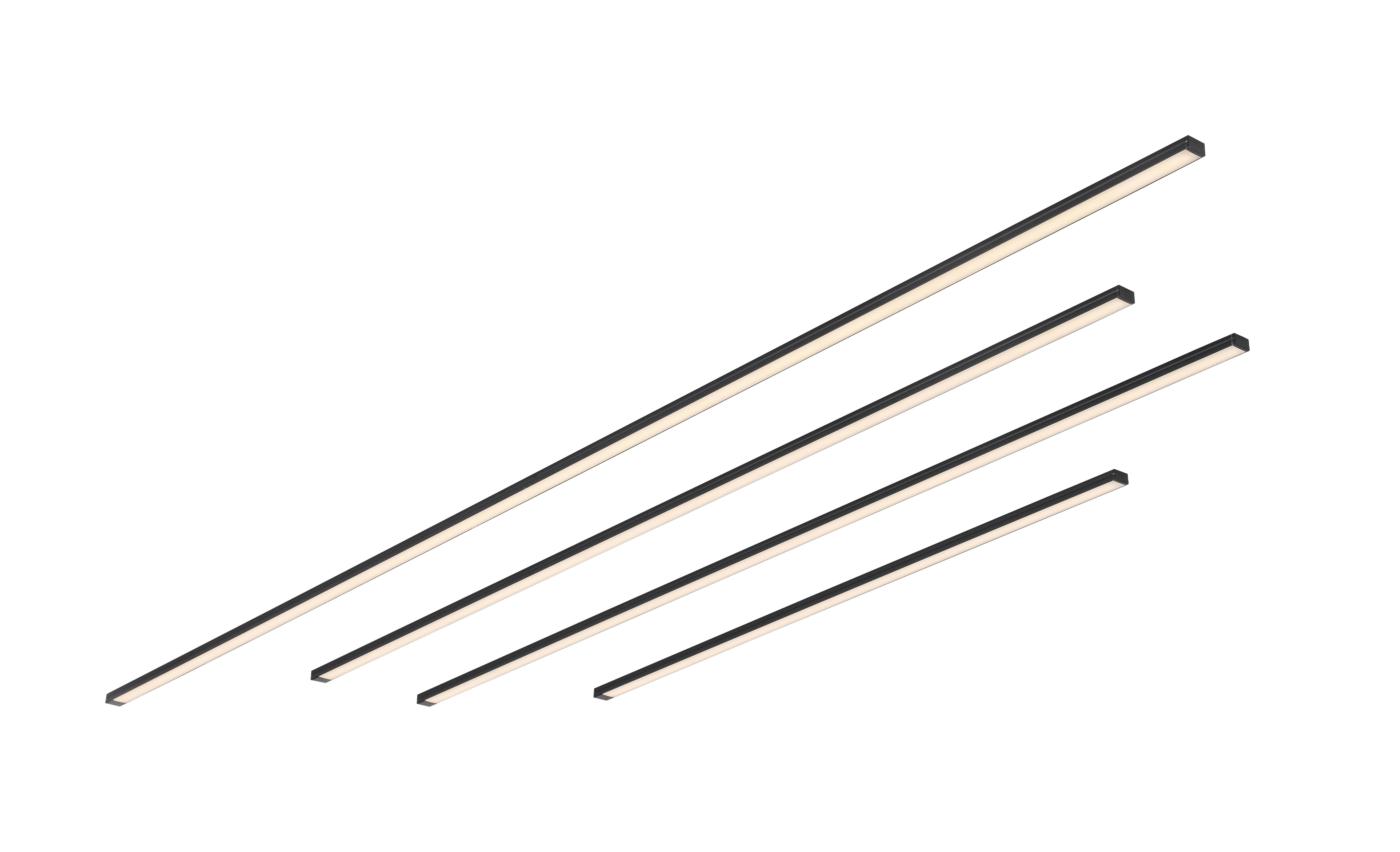 LED-LJUSBOX NUMIK - svart, Modern, plast (50/75/100/1,3/0,7cm) - Mömax