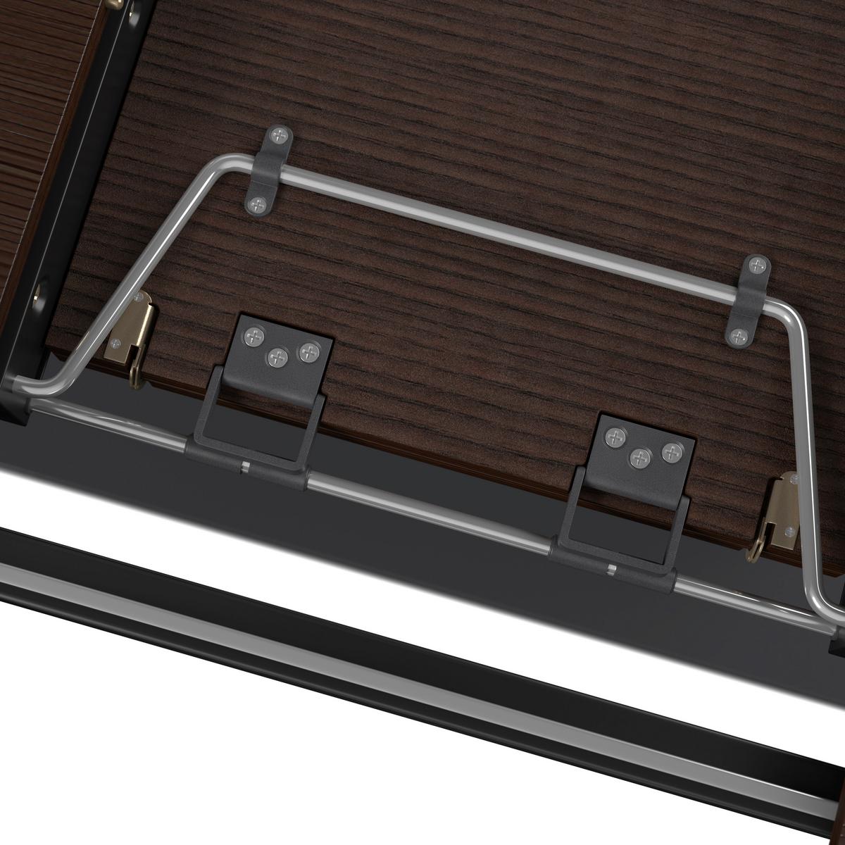 Kihúzható Asztal Diószín Amado - fekete/diószínű, Modern, faalapú anyag/fa (160-200/90/76cm) - Bessagi Home