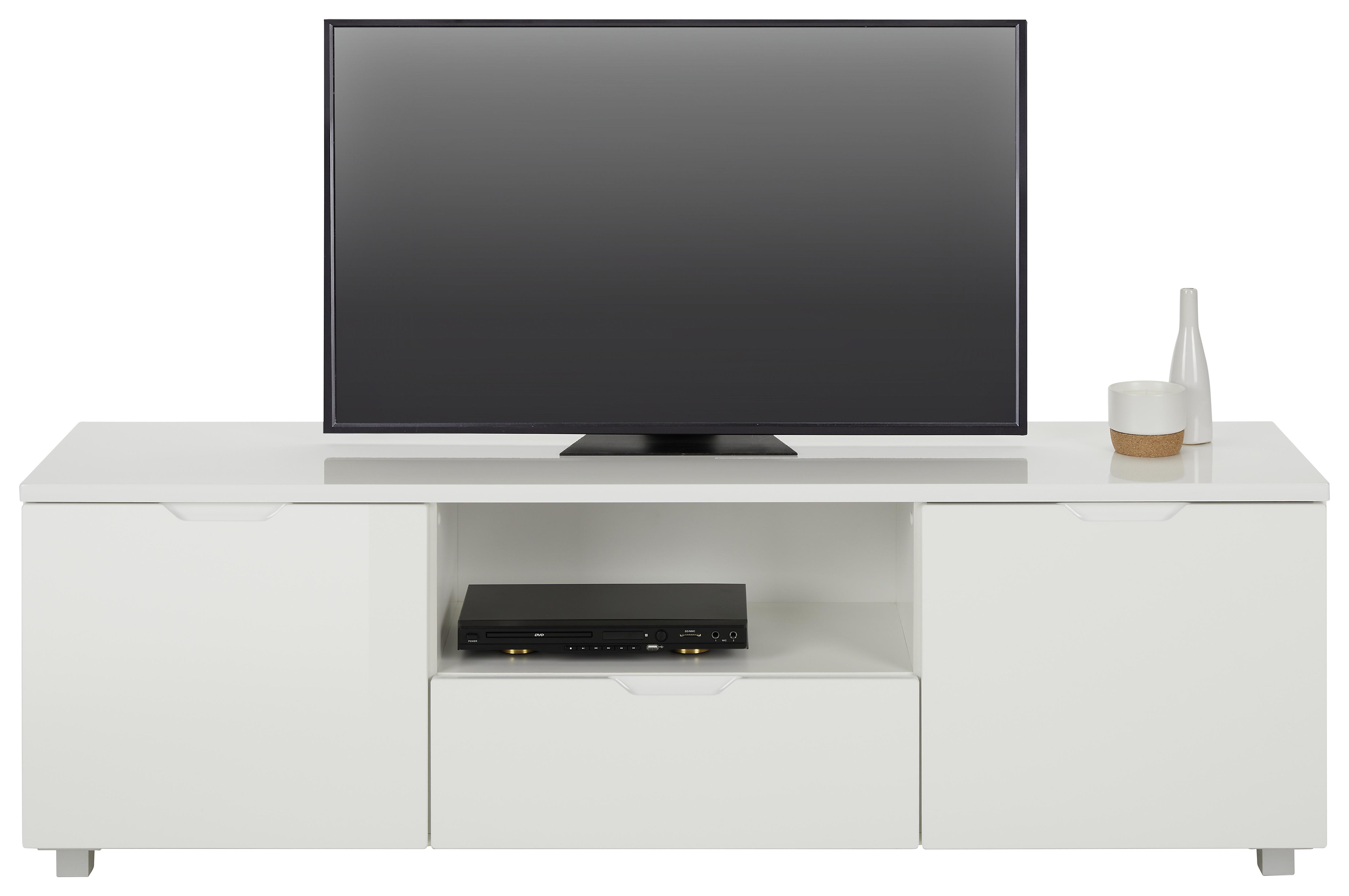 Lowboard in Weiß - Weiß, MODERN, Holzwerkstoff/Kunststoff (160/45/38cm) - Modern Living
