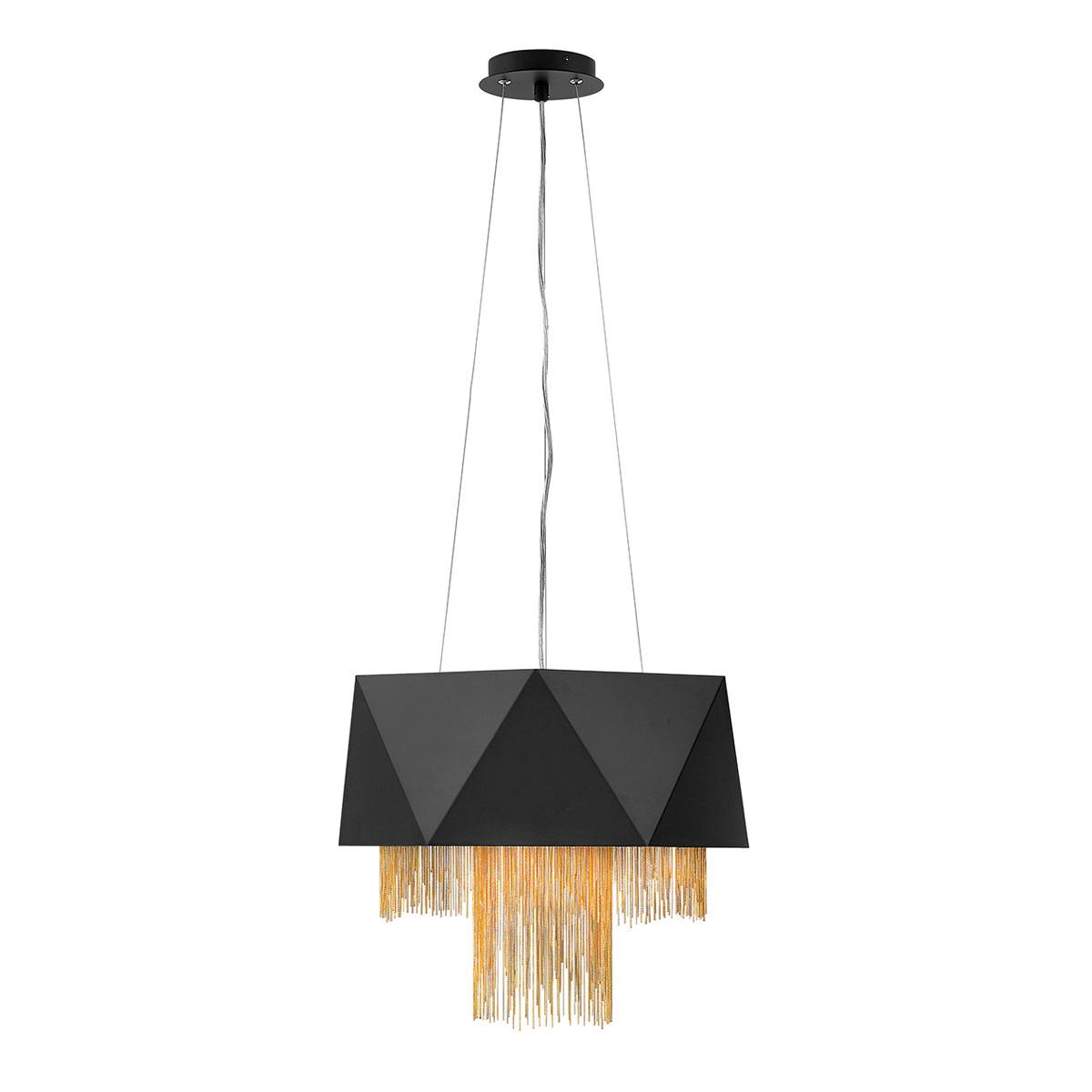 Viseća Svjetiljka Zuma - crna, Konvencionalno, tekstil/plastika (45/47.4cm) - Elstead Lighting