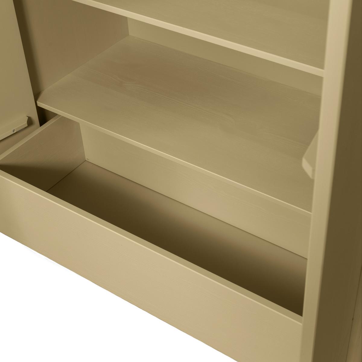 Garderobenschrank Basu Grün B: 101 cm - Grün, Design, Holz (101/210/46cm) - Livetastic