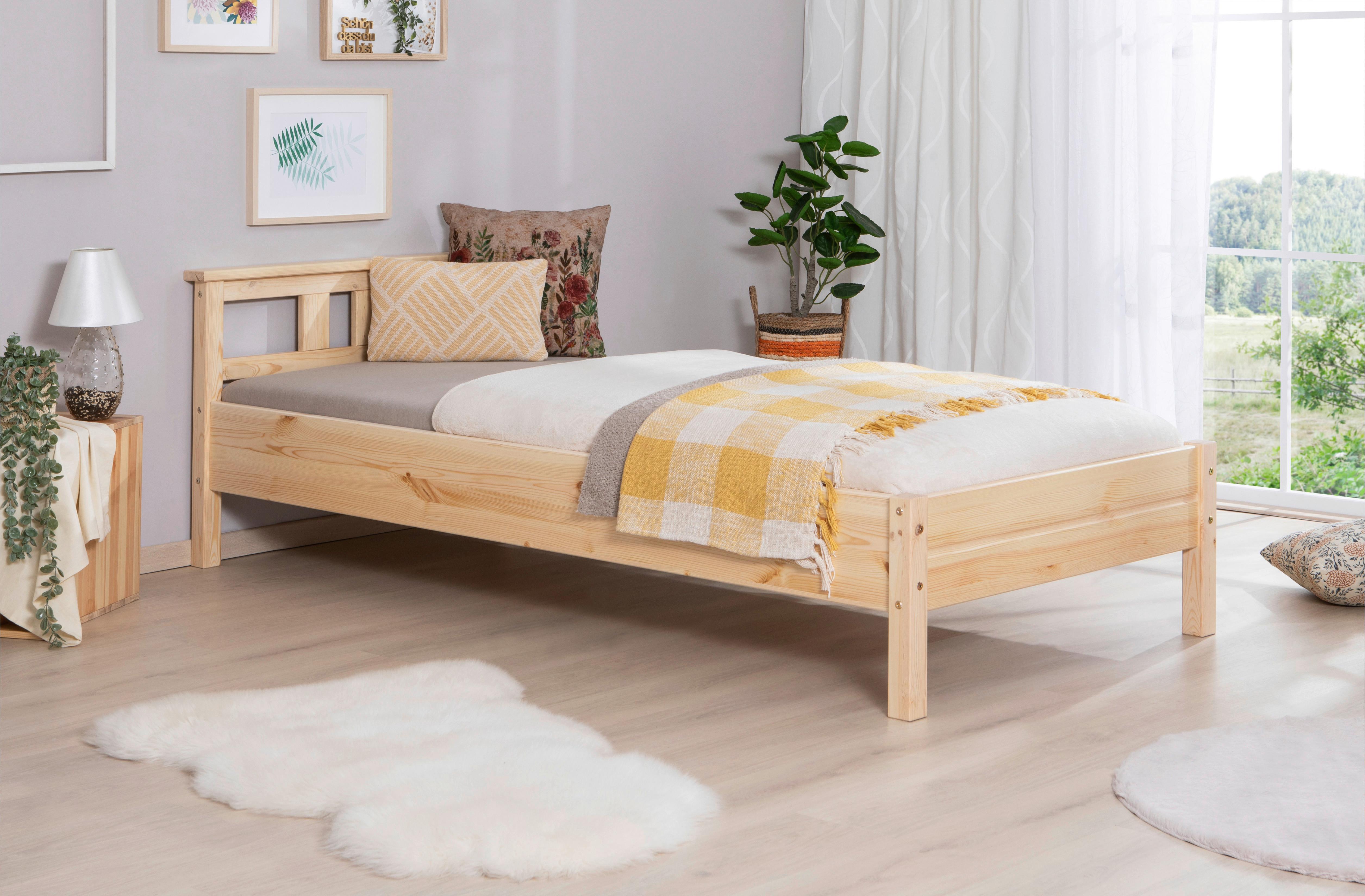 Bett Merci ca. 100x200 cm Kiefer - Kieferfarben, KONVENTIONELL, Holz (100/200cm) - MID.YOU