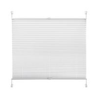 Plissee Solid Crash Weiß ca. 90x130cm - Weiß, Basics, Textil (90/130cm)