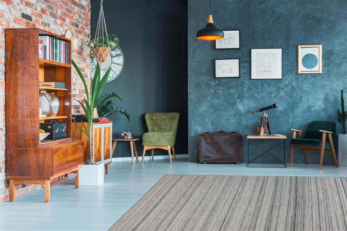 FLACHWEBETEPPICH PHOENIX 210 GRAU / MULTI - Multicolor/Grau, Konventionell, Textil (120/170cm) - Kayoom