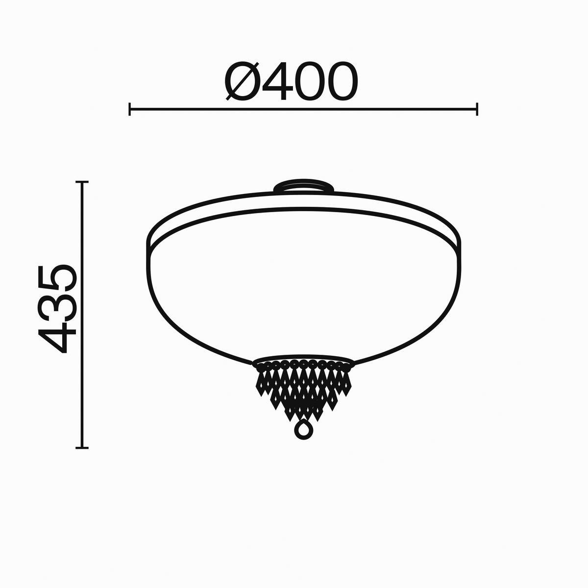 Kronleuchter Palace Goldfarben max. 60 Watt - Goldfarben, Trend, Glas/Metall (40/37/40cm) - MAYTONI