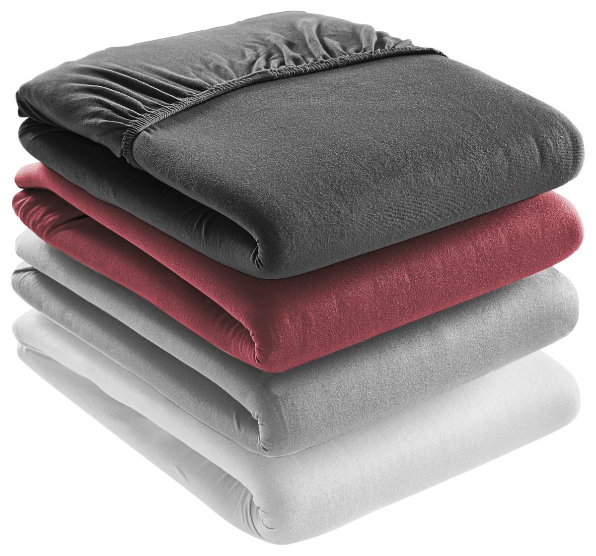 PRZEŚCIERADŁO Z GUMKĄ ZERMATT - antracytowy, Konventionell, tkanina (140-160/200cm) - Esposa