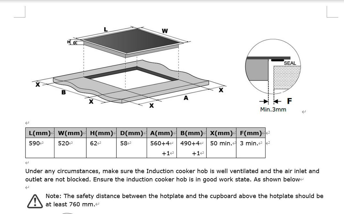 Glaskeramikkochfeld IN4-2FZSA Schwarz - Schwarz, Basics, Glas (59/6.2/52cm) - PKM