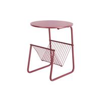 STOLIK BOCZNY RIQUEZA REVISTA - kolor miedziany, Basics, metal (40/40/49cm) - Leitmotiv