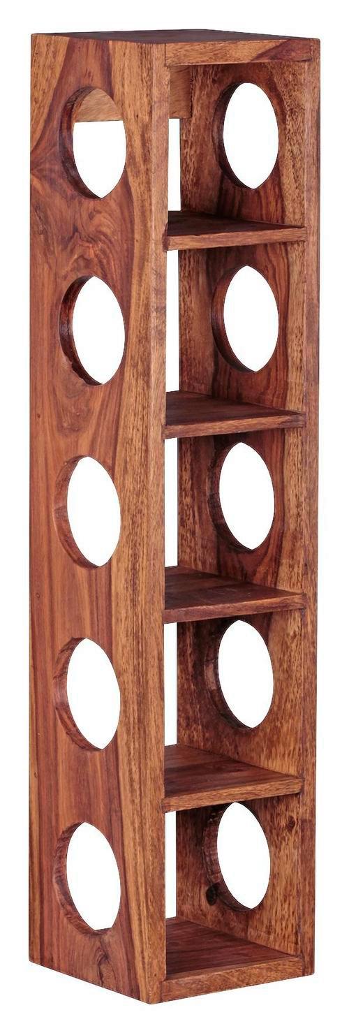 Weinregal Mumbai aus Holz Sheesham massiv ca.15x70x15cm - Sheeshamfarben, MODERN, Holz (15/70/15cm) - MID.YOU
