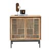 SIDEBOARD TARIM - svart/akaciefärgad, Lifestyle, metall/trä (85/85/40cm) - Mömax