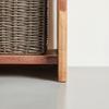 HYLLA TIMBER -EXKLUSIV- - svart/akaciefärgad, Natur, metall/trä (80/190/38cm) - Premium Living
