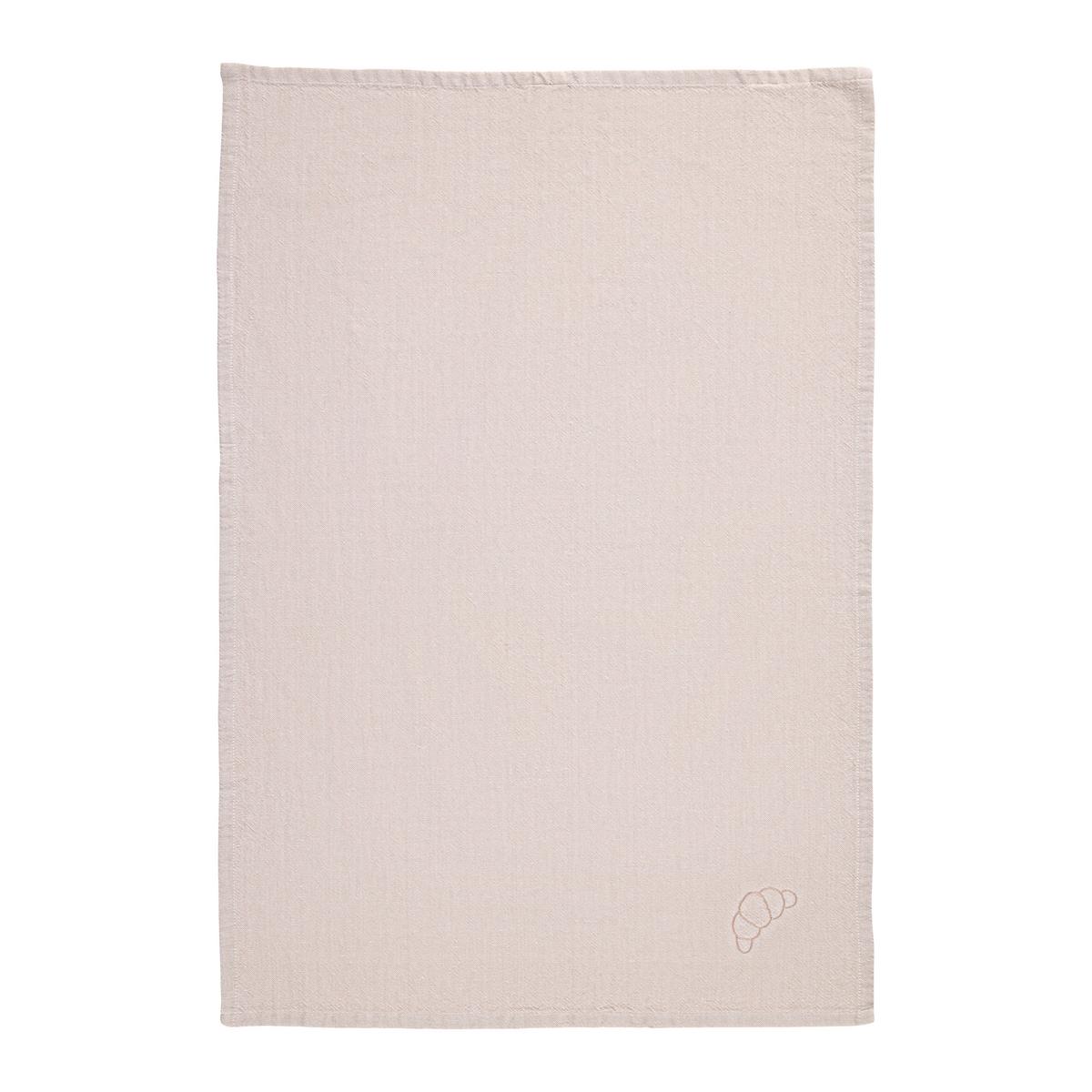 Geschirrtuch-Set Mette Braun/Beige, 2-teilig - Beige/Braun, Textil (50/70cm) - Mömax