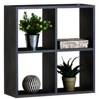 Raft de perete Alex - gri închis, Modern, material pe bază de lemn (60/60/18cm) - Best Price