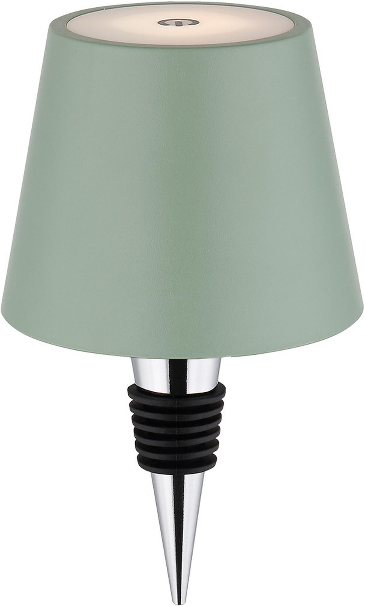LAMPA STOŁOWA Z AKUMULATOREM SPIRIT *SBN* - jasnozielony/opal, Trend, tworzywo sztuczne/metal (11,5/36cm) - Novel